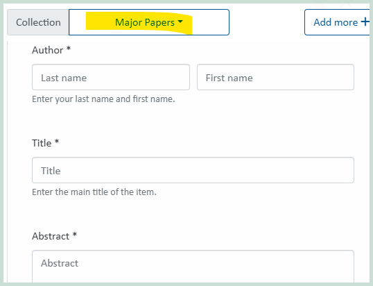 Major Paper uploading instructions screenshot