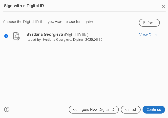 digital ID instructions