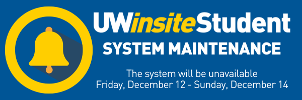 UWinsite System Update notice
