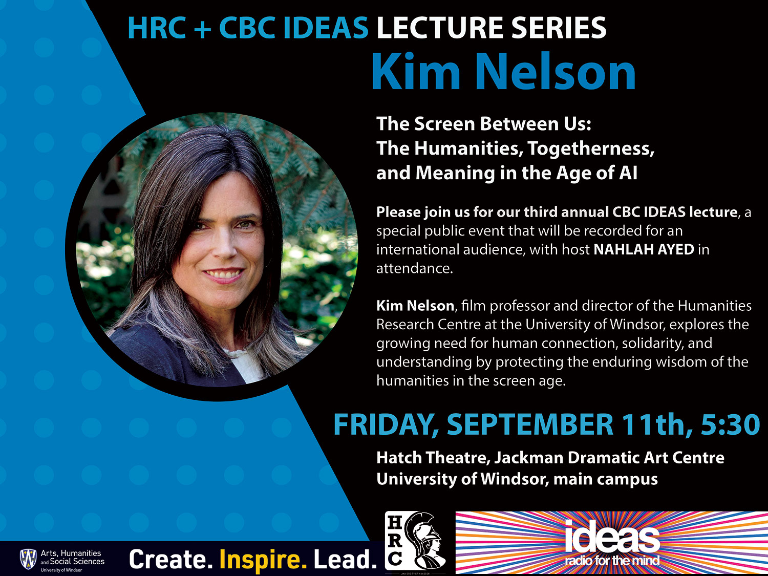 Professor Kim Nelson Lecture Series Poster