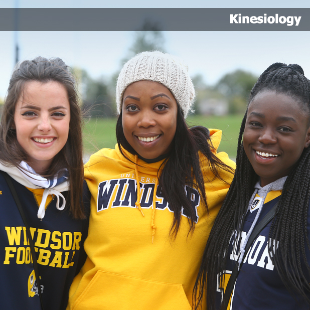 Three female Kinesiology students