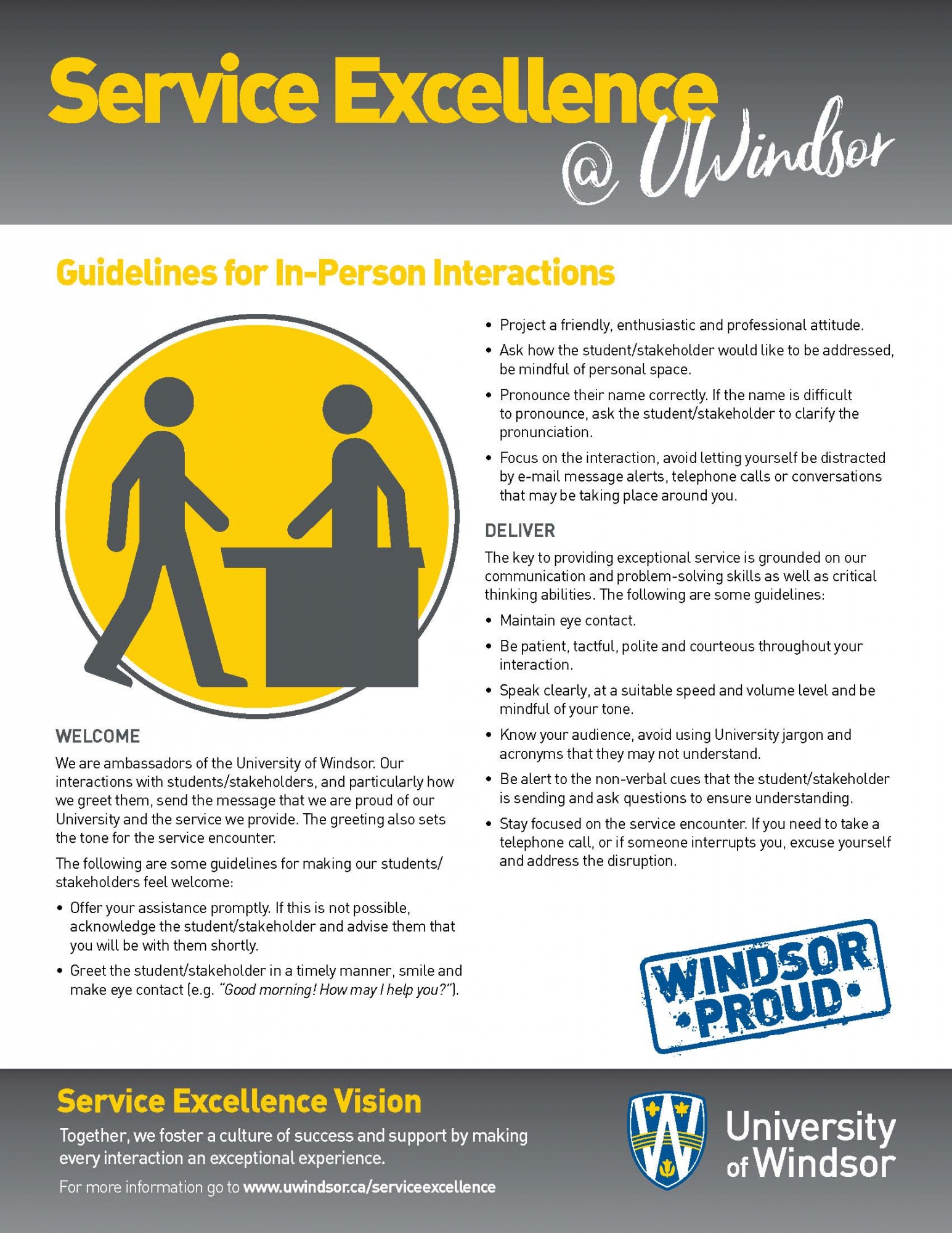 guidelines for in person interactions page