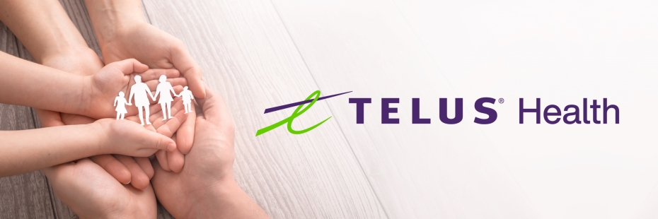 Telus Health logo banner