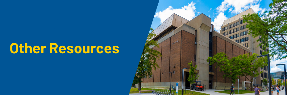 Other Resources banner with Erie Hall building