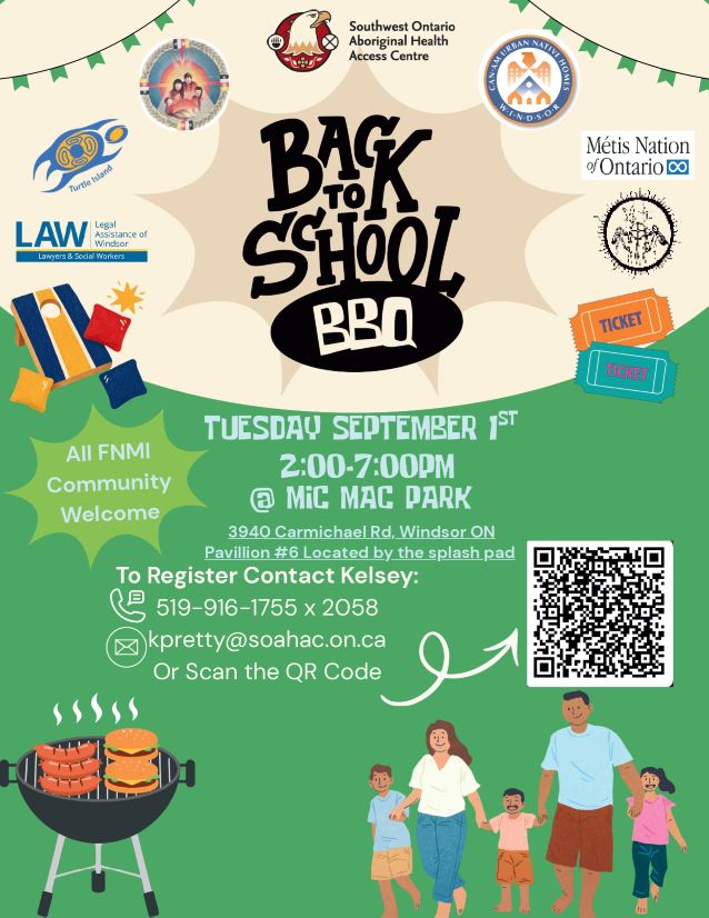 Poster with the BBQ details