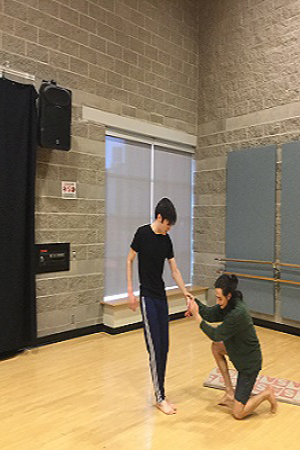 image of student taking part in exercise