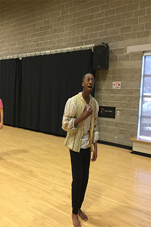 image of student taking part in exercise