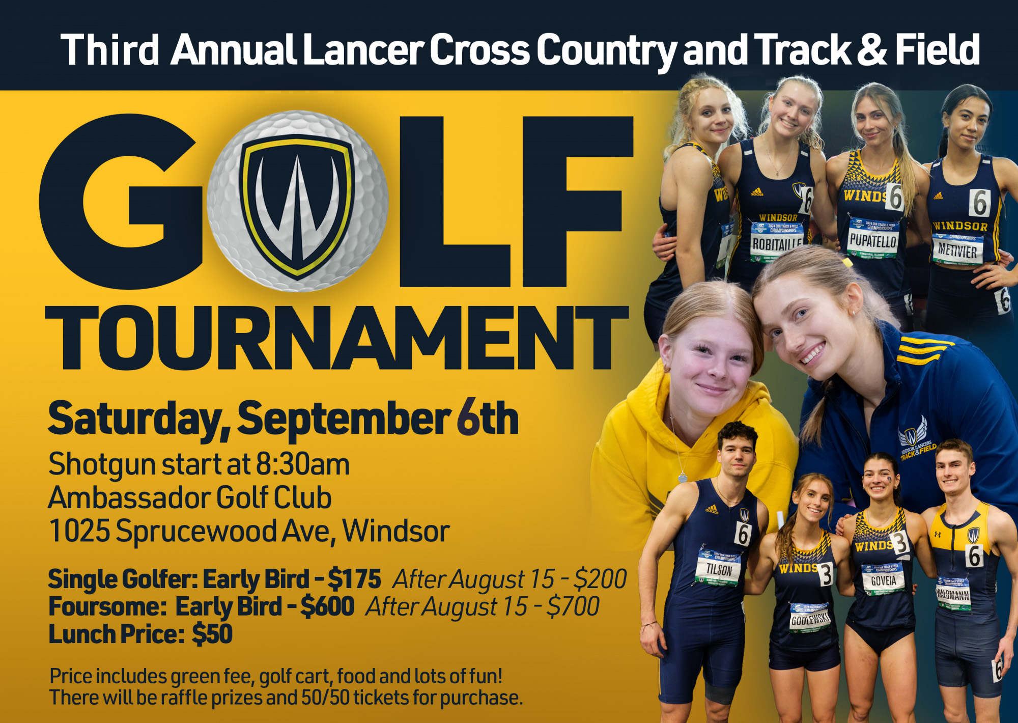 Lancer Cross Country and, Track and Field Golf Tournament - Sept 7 2024