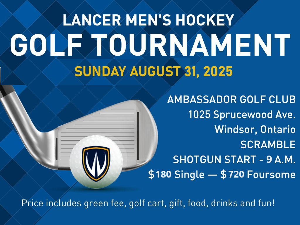 Men's Hockey Golf Tournament Poster 2025