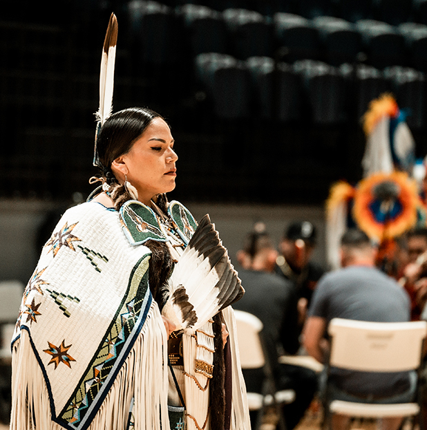 dancer at powwow