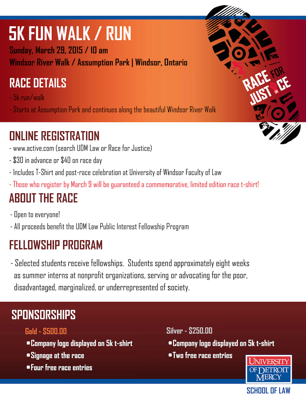 5K Fun Walk / Run | Faculty of Law