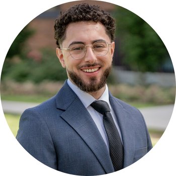 Photo of David in a suit