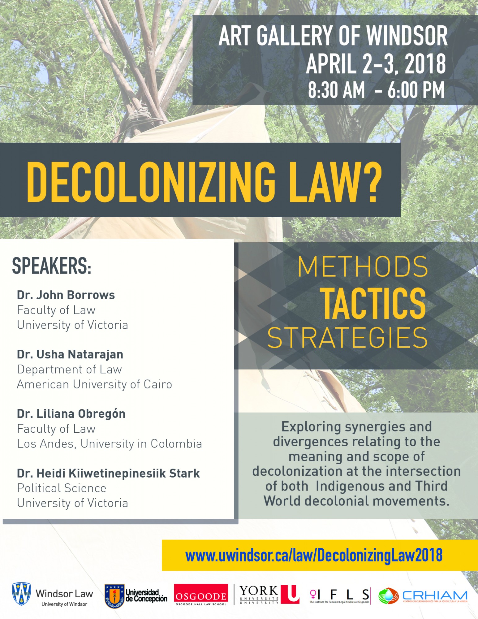 Decolonizing Law Conference poster