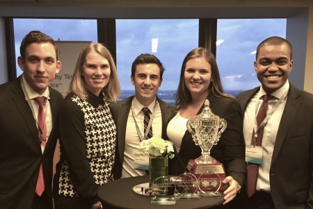 Justin Smith, Prof Jasminka Kaladjzic, Peter Valente, Amanda Iarusso and Sean Reginio