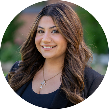 Photo of Taleen in a suit