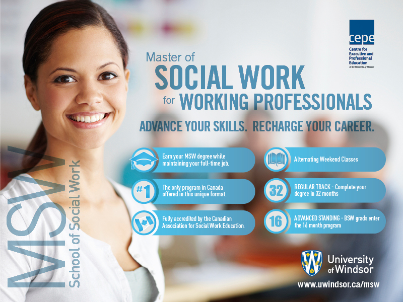 MSW for Working Professional Program InPerson Information Session