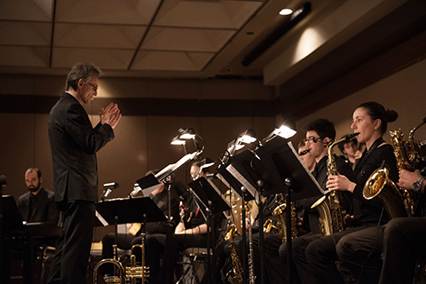 University Jazz Ensemble director, Mr. Bob Fazecash