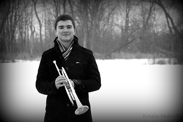 Trumpeter Matthew Lepain is a fourth year Bachelor of Music student