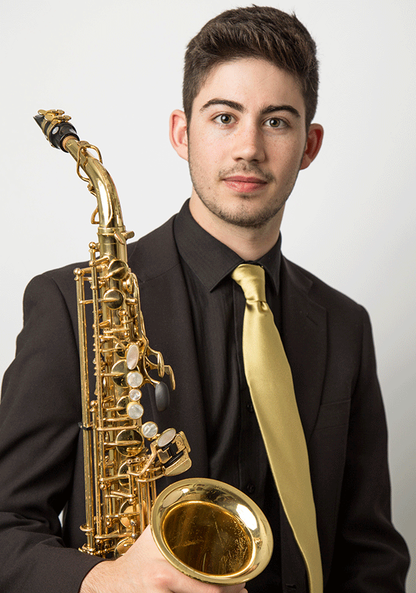 Saxophonist Sebastian Bachmeier is a 4th year Music major and the winner of the 2017 Ianni Scholarship Competition