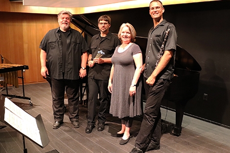 SoCA music faculty members Bruce Kotowich, Nicholas Papador, Jennifer Swanson and Trevor Pittman.