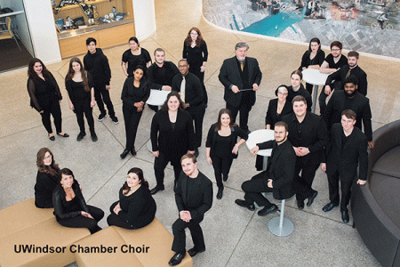 Members of the UWindsor Chamber Choir