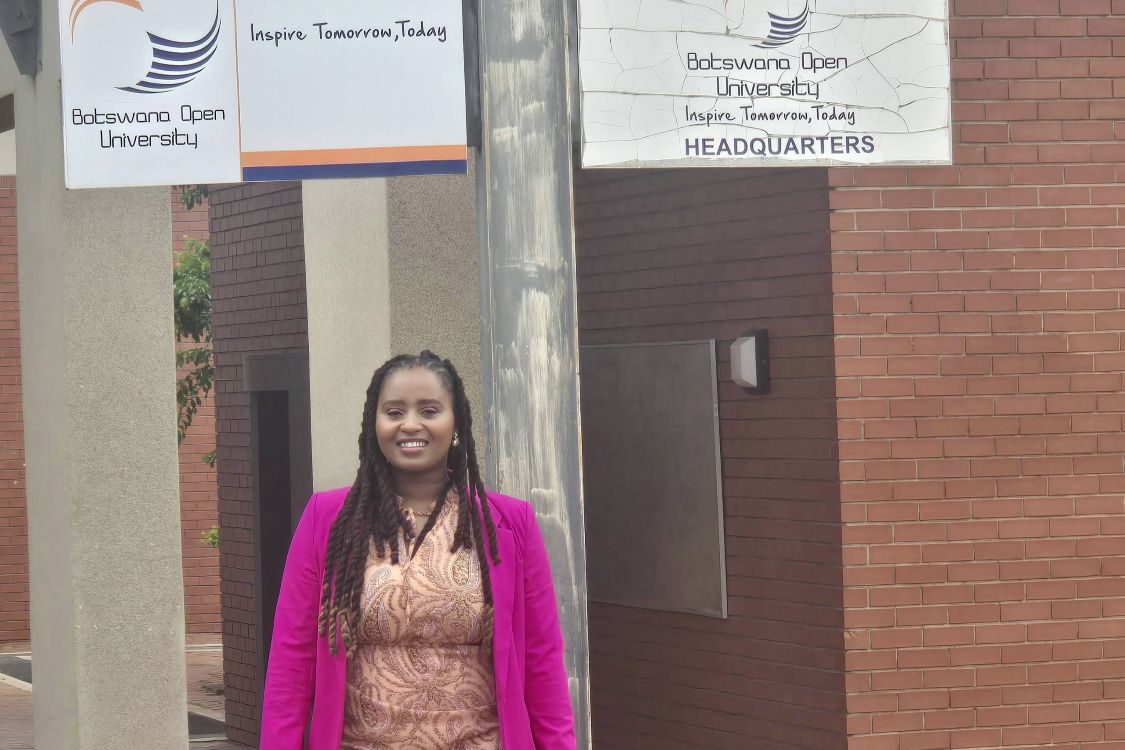 Juliet Bushi at Botswana Open University