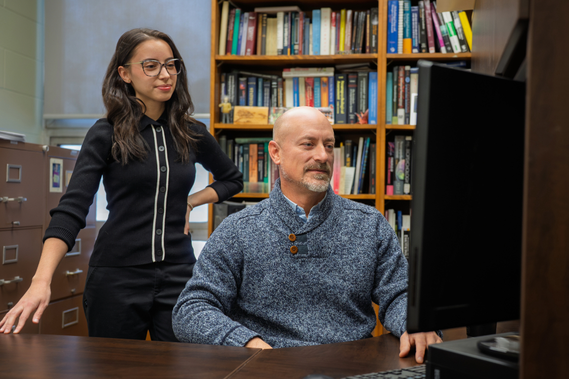 Neuropsychology PhD student Vanessa Correia and professor Dr. Christopher Abeare, who also serves as clinical supervisor at the Sport-Related Concussion Centre (SRCC) at the University of Windsor in Windsor, Ont., on Wednesday, Dec. 4, 2025.