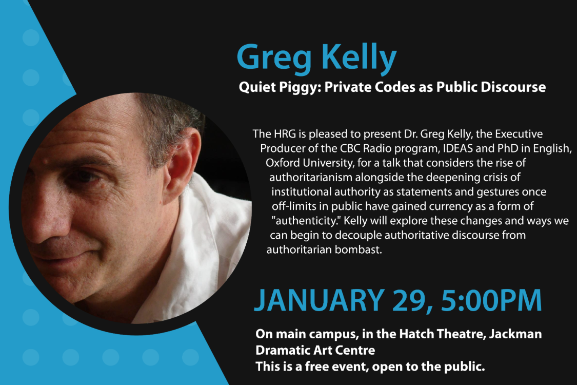Greg Kelly, executive producer of CBC IDEAS to host talk at the University of Windsor. 