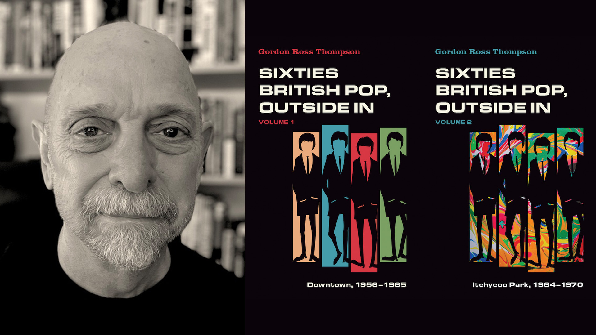 Gordon Thompson photo with book covers