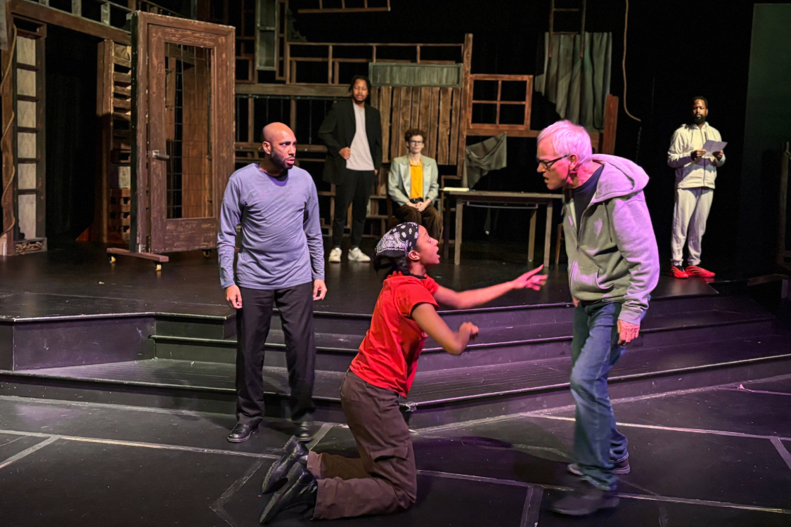Cast of The Price of Freedom at rehearsal