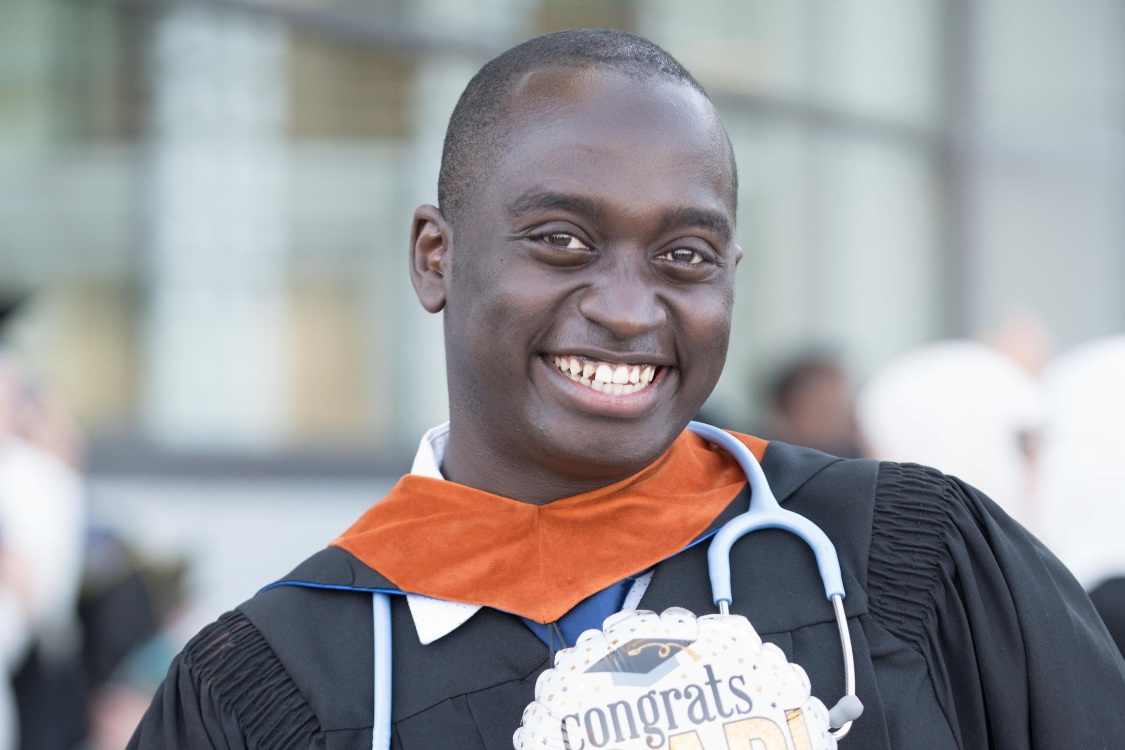 Aine Mugish at his nursing graduation