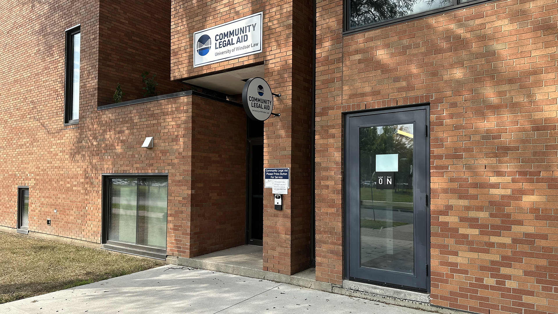 Community Legal Aid entrance as seen from Sunset Avenue