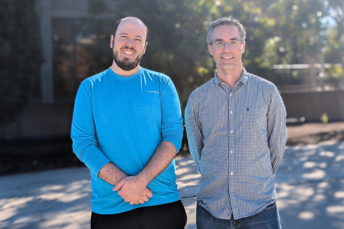 Justin Bessette and supervisor Prof. Christian Trudeau.