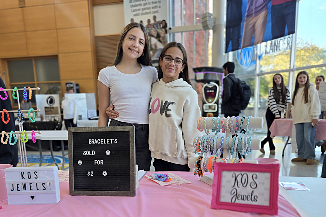 KOS Jewels promoting their products during Market Day