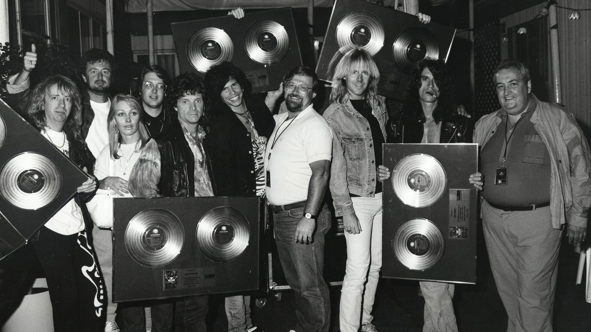 Kevin Shea with Aerosmith