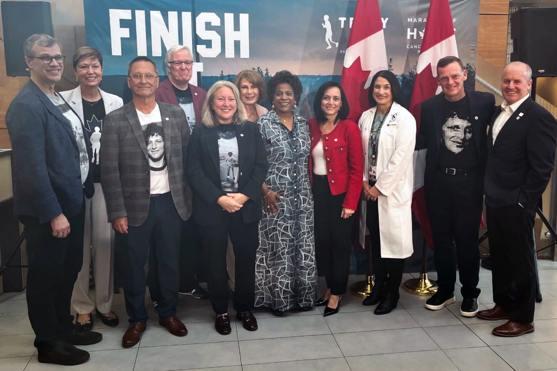 Group shot of funding announcement