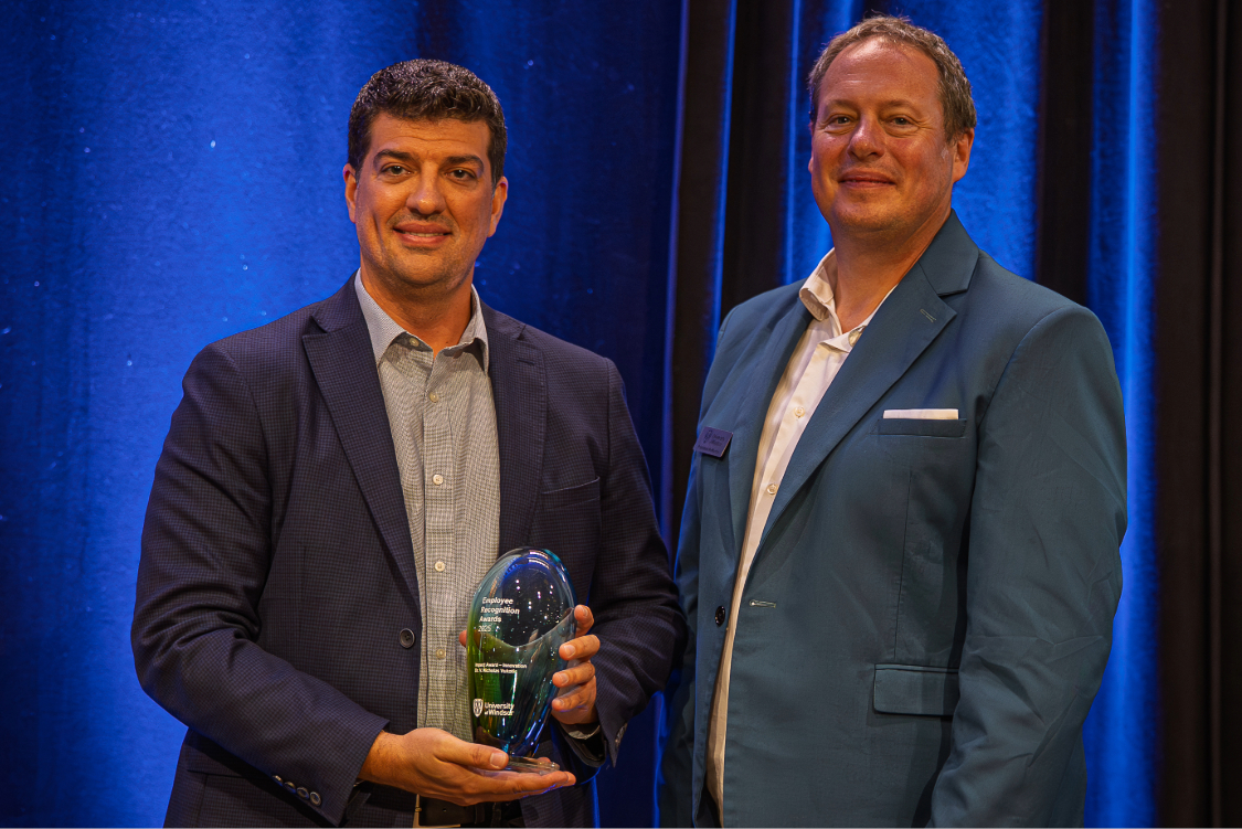 Dr. Vukotic and the UWindsor presdient