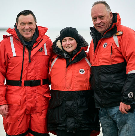 From left, Dr. Michael McKay, Brittany N. Zepernick and Steven W. Wilhelm