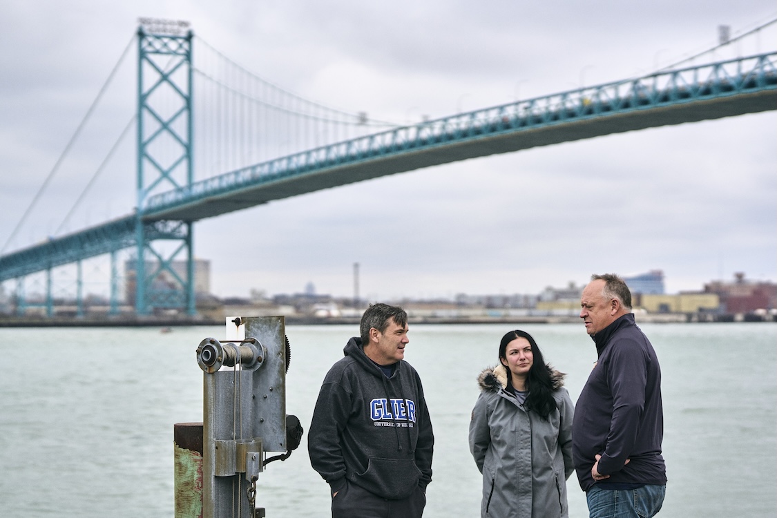 From left, Dr. Michael McKay, Brittany N. Zepernick and Steven W. Wilhelm