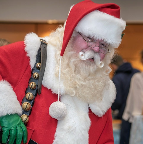 Bruce Kotowich dressed as Santa