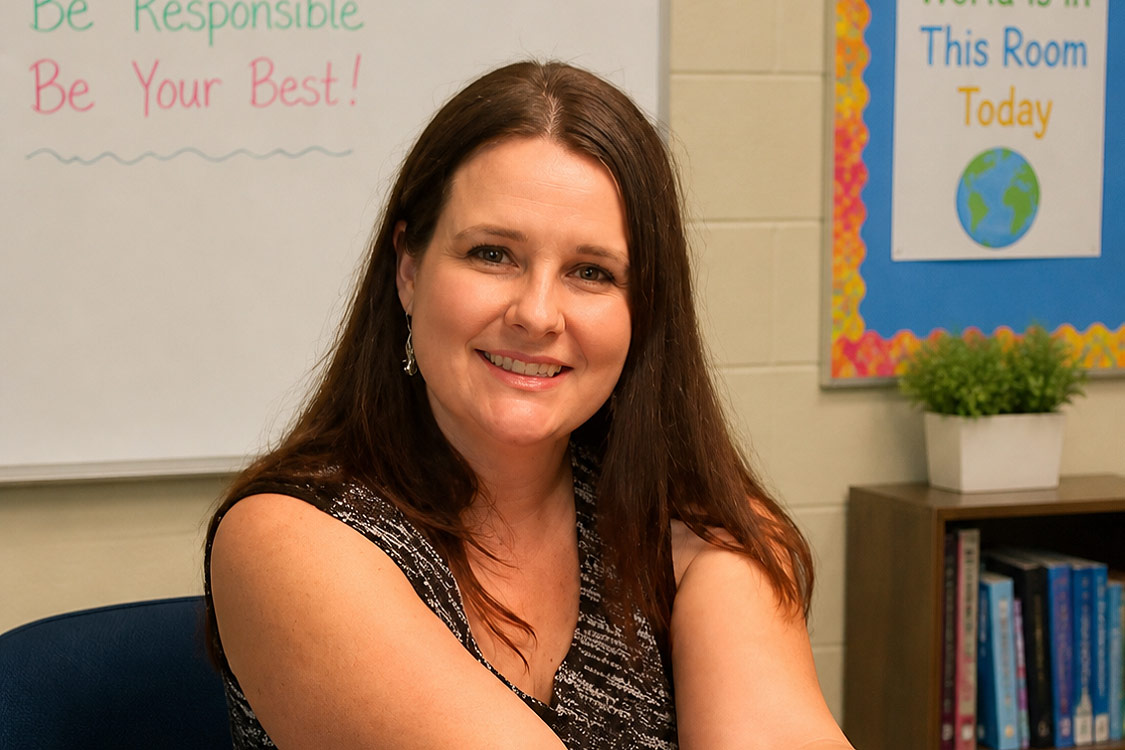Sherri-Lynn Soumis in her classroom