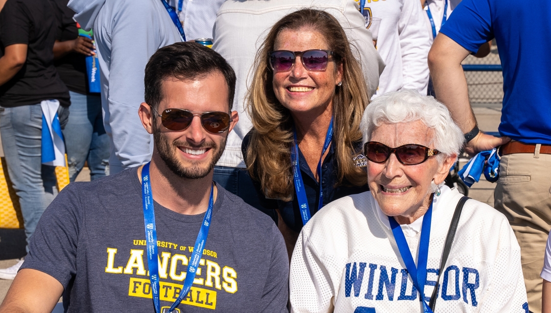 UWindsor alumni at Lancer Football tailgate event.