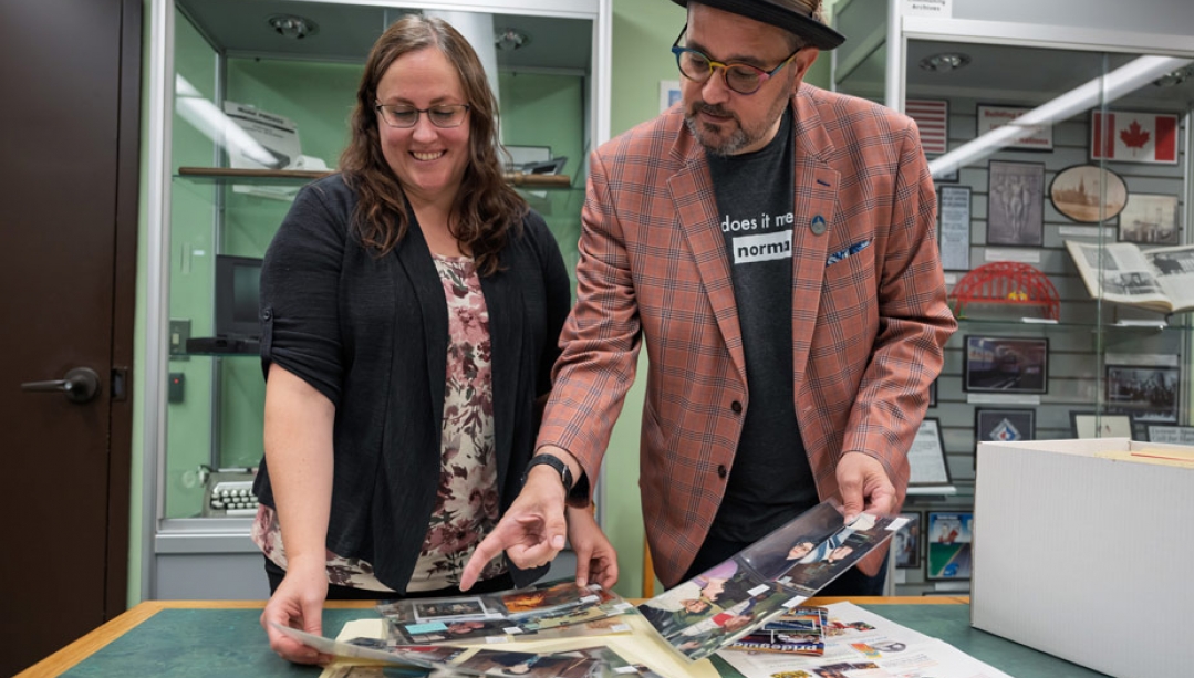 Archivist and librarian Sarah Glassford and educator Walter Cassidy 