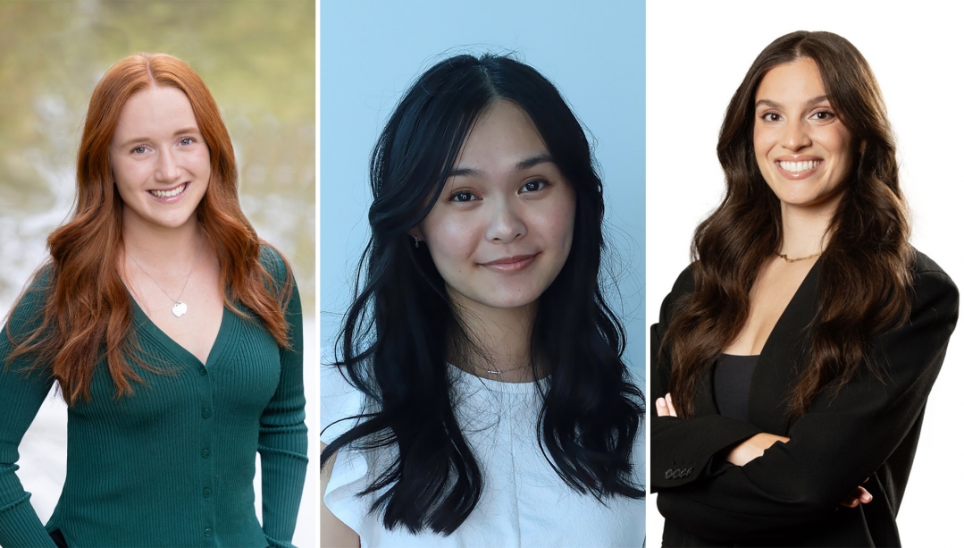 Image of the three 2025 ATHENA Scholarship Fund recipients