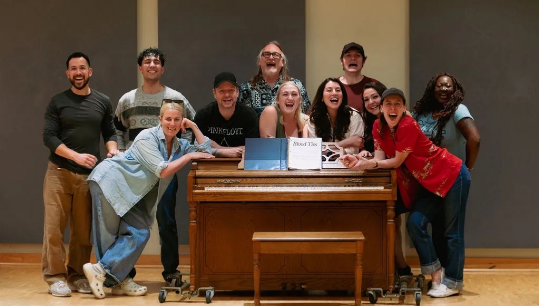 Cast and crew rehearse for ACT’s bold and darkly comedic production of Blood Ties, making its Windsor debut this weekend at the University of Windsor’s Hatch Studio Theatre. The Canadian musical thriller features a talented team of UWindsor alumni both on