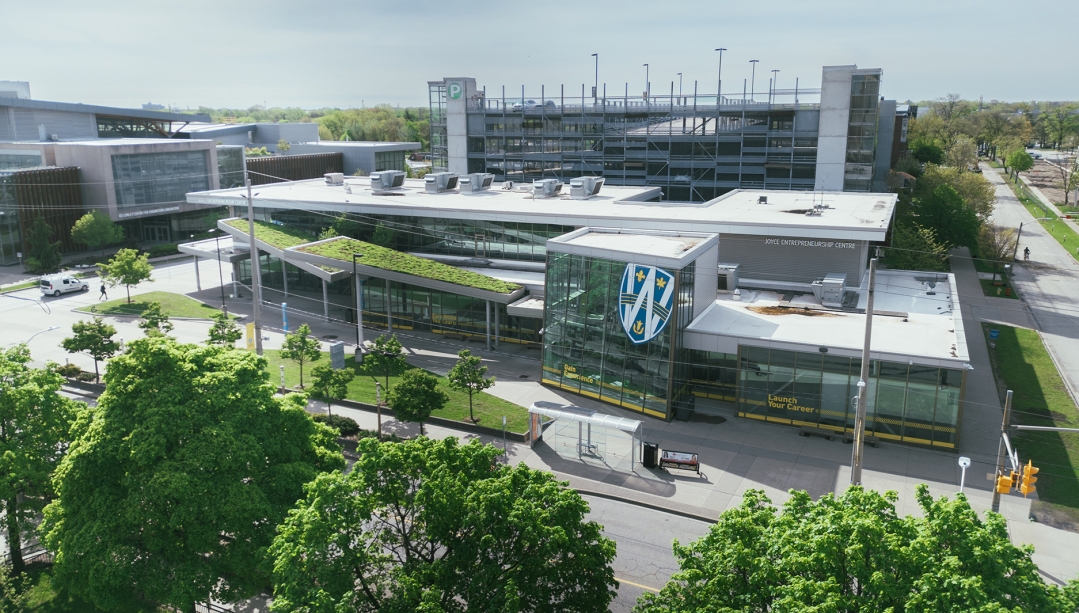 Drone photo of Joyce Entrepreneurship Centre.