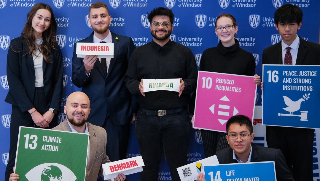 Students from UWill Discover in preparation for Model United Nations event.