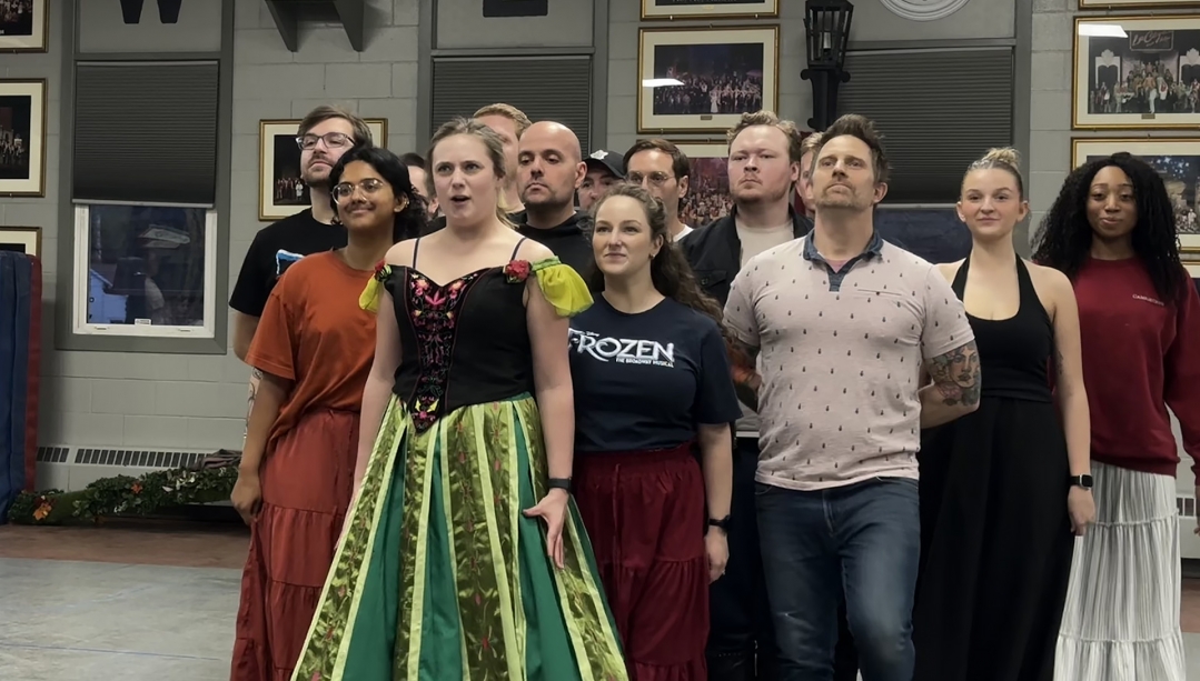 Windsor Light cast rehearsing Frozen.