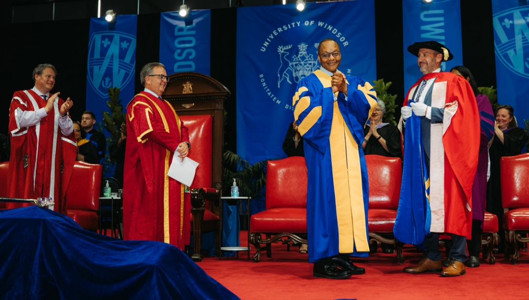 Honorary degree presentation at convocation
