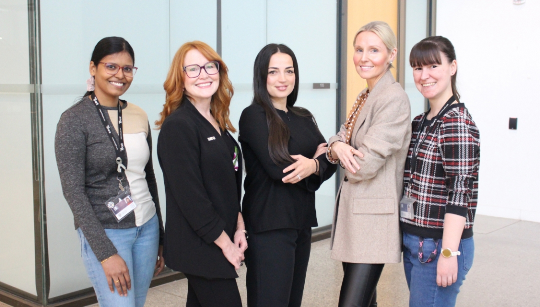 Hema Priya Mahendran, Lisa Porter, Ingrid Qemo, Dorota Lubanska, and Bre-Anne Fifield